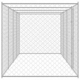 Dog Cage Silver 800 x 200 x 200 cm Galvanised Steel 3368311