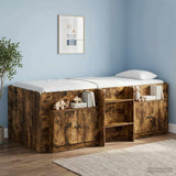 Bed Cabinet 2 pcs Smoked Oak 66 x 35 x 48 cm Engineered Wood 893719
