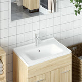 Bathroom Sink White 61x48x19.5 cm Rectangular Ceramic 153709