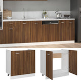 Sink Bottom Cabinet Lyon Brown Oak 80x46x81.5 cm Engineered Wood 815566