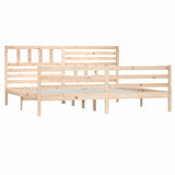 Bed Frame without Mattress 180x200 cm Super King Super King Size Solid Wood 3101103
