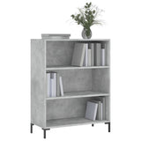 Bookcase Concrete Grey 69.5x32.5x90 cm Engineered Wood 828368