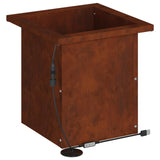 Garden Planter with LED 2 pcs Rusty 30 x 30 x 30 cm 8008069