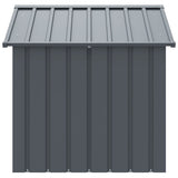 Dog House with Roof Black 117x103x102 cm Galvanised Steel 172346