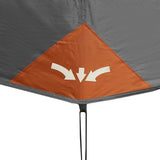 Family Tent 9-Person Grey and Orange Quick Release Waterproof 94300