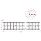 Gabion with 3.5 mm Wire and 10x10 cm Mesh 550x10x50 cm 3462989