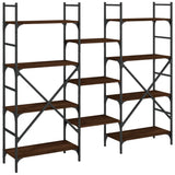 Bookshelf Brown Oak 160x28.5x136.5 cm Engineered Wood 838877