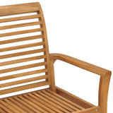 Garden Bench Teak Brown Fine sanded teak hardwood 112 cm Durable 47407