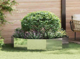 Planter Silver 120 x 120 x 35 cm Galvanised Steel 883729