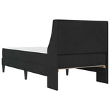 Bed Frame with Mattress with Headboard Black 90 x 190 cm Velvet 3415240