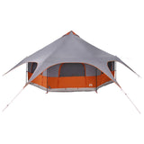 Family Tent Grey and Orange 10-Person 42017393