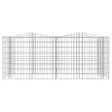 Arched Gabion Raised Bed 200x100x100 cm Galvanised Iron 153554