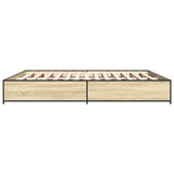 Bed Frame without Mattress Sonoma Oak 200x200 cm 3279823