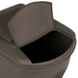 Stackable Garbage Bin Boxes 3 pcs Grey 75 L Polypropylene 152198