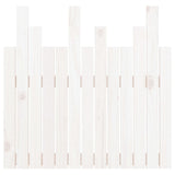 Wall Headboard White 82.5x3x80 cm Solid Wood Pine 824804