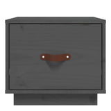 Bedside Cabinets 2 pcs Grey 40x34x35 cm Solid Wood Pine 818290