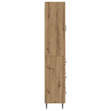Cabinet Set 2 pcs Artisan Oak 66 x 34.5 x 90 cm Engineered Wood 3416645