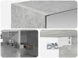 Bathroom Mirror Cabinet Concrete Grey 70 x 14.5 x 70 cm 889090