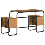 Desk with Storage Smoked Oak 145 x 50 x 75 cm 8008010