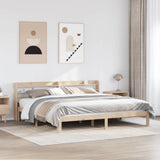Bed Frame with Headboard without Mattress 200x200 cm 3306796