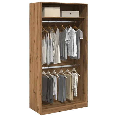 Wardrobe Artisian Oak 100x50x200 cm Engineered Wood 3307809