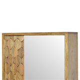 Pineapple Carved Mirror Cabinet IN540