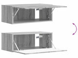 TV Wall Cabinet Set 4 pcs Grey Sonoma Engineered Wood 3408913