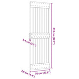 Door NARVIK 70x210 cm Solid Wood Pine 154430