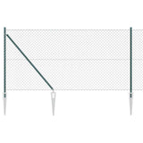 Welded Wire Fence with Spikes 10 x 1 m PVC-Coated Steel 3351149
