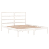 Bed Frame without Mattress White 140x200 cm Solid Wood Pine 3104934