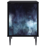 Bedside Cabinet RAALTE 2 pcs Black Oak 36 x 33 x 51 cm 8007236