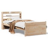 Bed Frame with Headboard without Mattress 75x190 cm Small Single 3306746