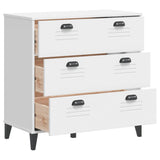 Drawer Cabinet VIKEN White Engineered Wood 374920