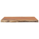 Table Top 60x60x2.5 cm Square Solid Wood Acacia Live Edge 370618