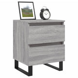 Bedside Cabinet Grey Sonoma 40x35x50 cm Engineered Wood 826904
