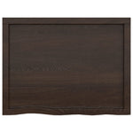 Bathroom Countertop Dark Brown 80x60x cm Treated Solid Wood 3156220