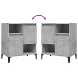 Sideboards 2 pcs Concrete Grey 60x35x70 cm Engineered Wood 3185731