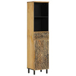 ZNTS 3 Piece Bathroom Furniture Set Solid Wood Mango 3206314