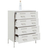 Sideboard White 68x39x89 cm Steel 842987