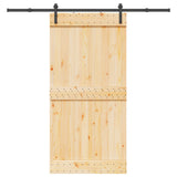 Sliding Door NARVIK Natural and Black 3445262