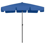 Beach Parasol Azure Blue 200x125 cm 314734