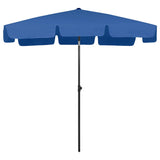 Beach Parasol Azure Blue 200x125 cm 314734
