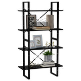 Book Cabinet Black Engineered wood Book Cabinet Rectangular 806458