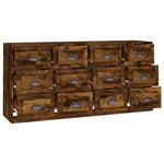Sideboards 2 pcs Smoked Oak Engineered Wood 3185284