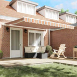 Retractable Awning Manual Multicolour 400 x 300 cm Fabric 3330561