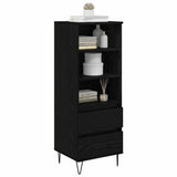 Highboard Black Oak 40 x 36 x 110 cm Engineered Wood 882743