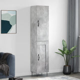 Highboard Concrete Grey 34.5x34x180 cm Engineered Wood 3199141