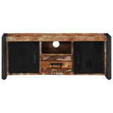 ZNTS TV Cabinet 100x30x40 cm Solid Wood Reclaimed 4013590