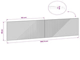 Wall-Mounted Headboard HAARLEM Artisan Oak Engineered Wood 896944