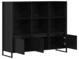 Book Cabinet 2 pcs Black Oak 99.5 x 30 x 108 cm Engineered Wood 3403022